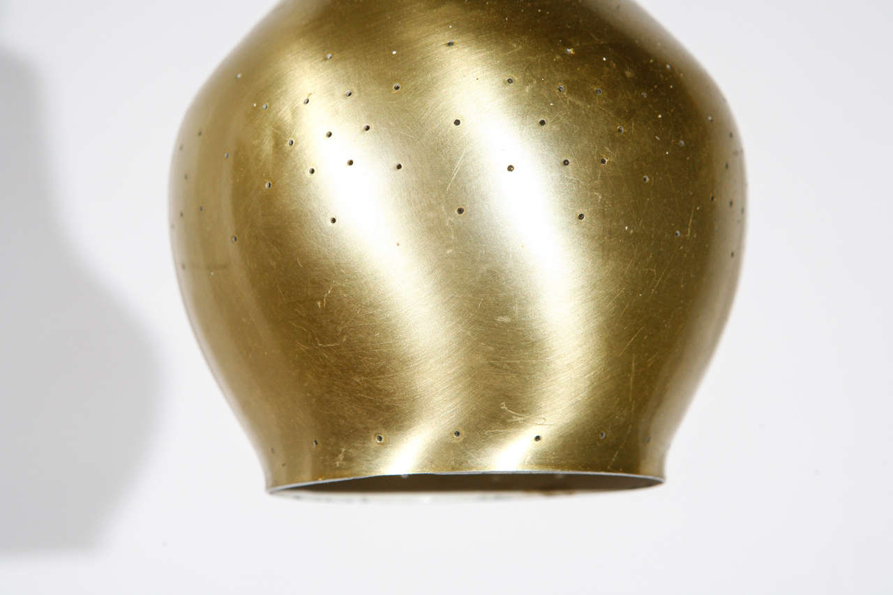 Mid-20th Century Brass Paavo Tynell Pendant For Sale