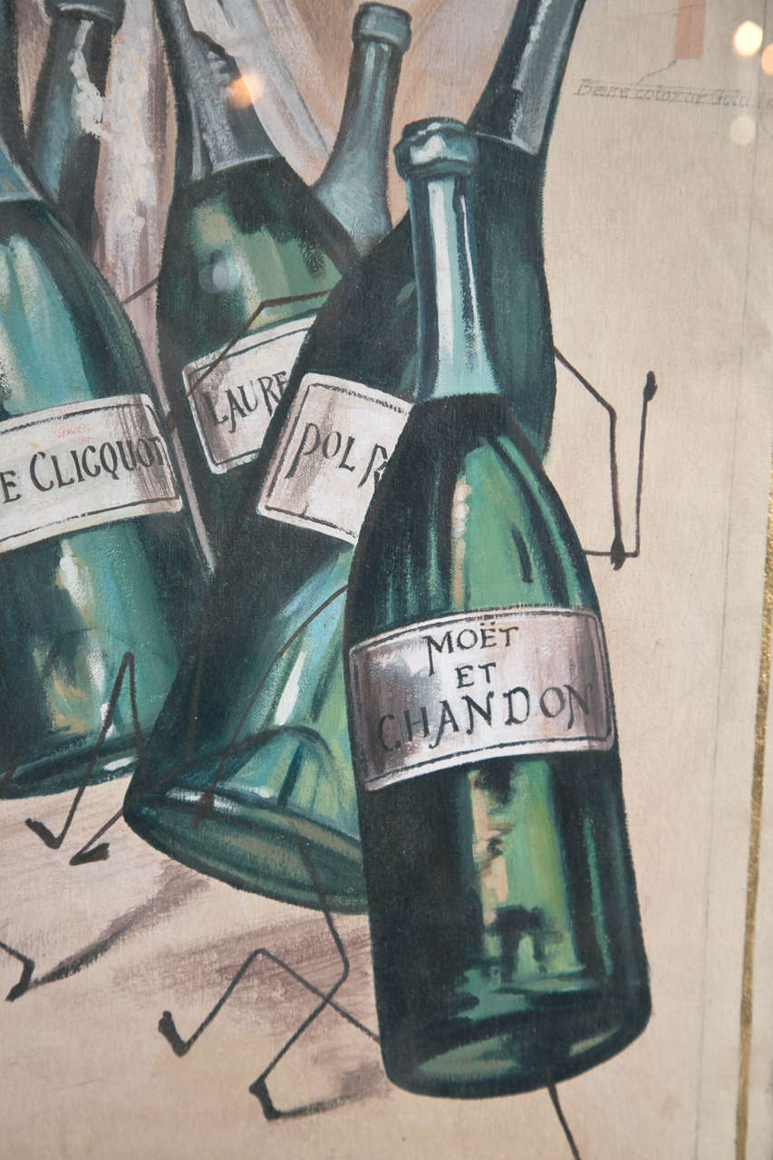 Artist's Proof for Champagne Advertisement 2