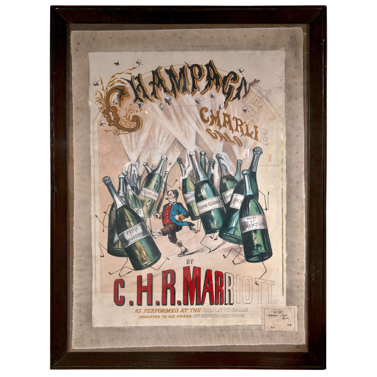 Artist's Proof for Champagne Advertisement