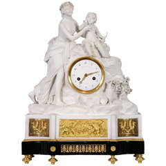 Antique French Mantel Clock by Gavelle L'Aine a Paris, France