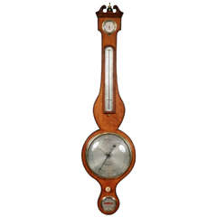 George III Period Antique Barometer by J Thompson, Welbeck