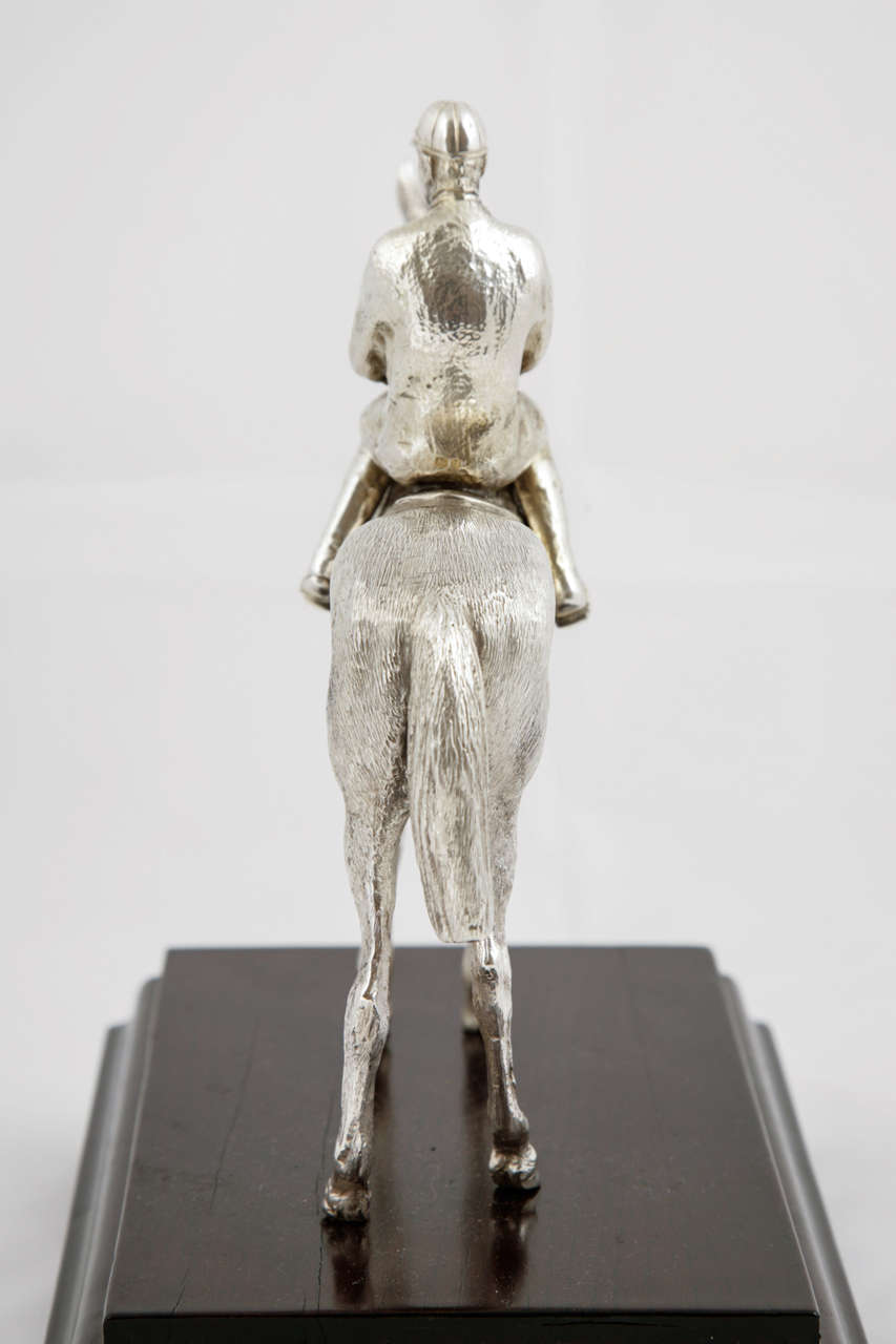 Women's Sterling Silver Horse and Jockey