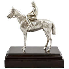 Vintage Sterling Silver Horse and Jockey