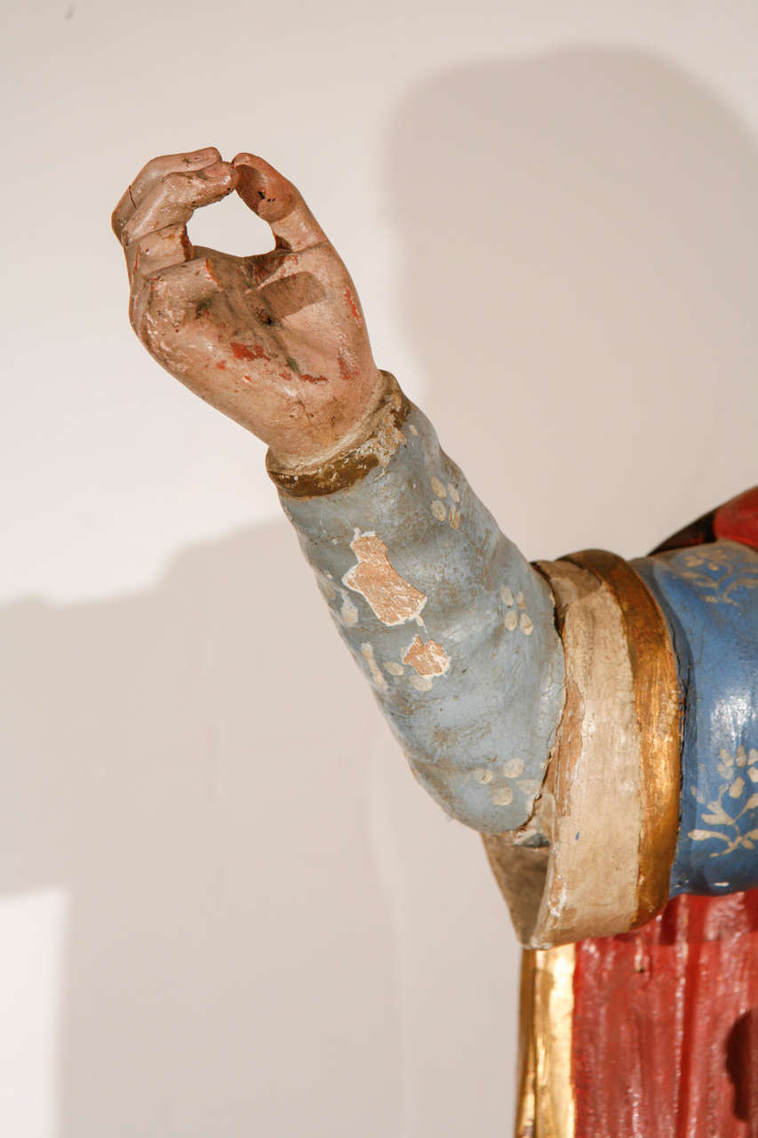 Début du 18e siècle, Italian Santos Figure Bon état - En vente à Newport Beach, CA