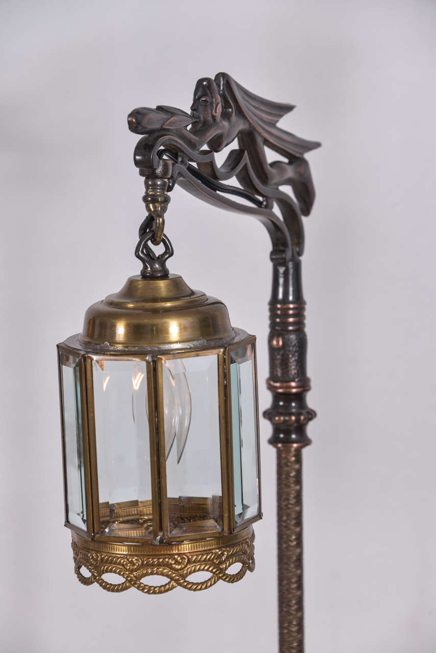 American Pair of Vintage Rembrandt Bridge Lamps
