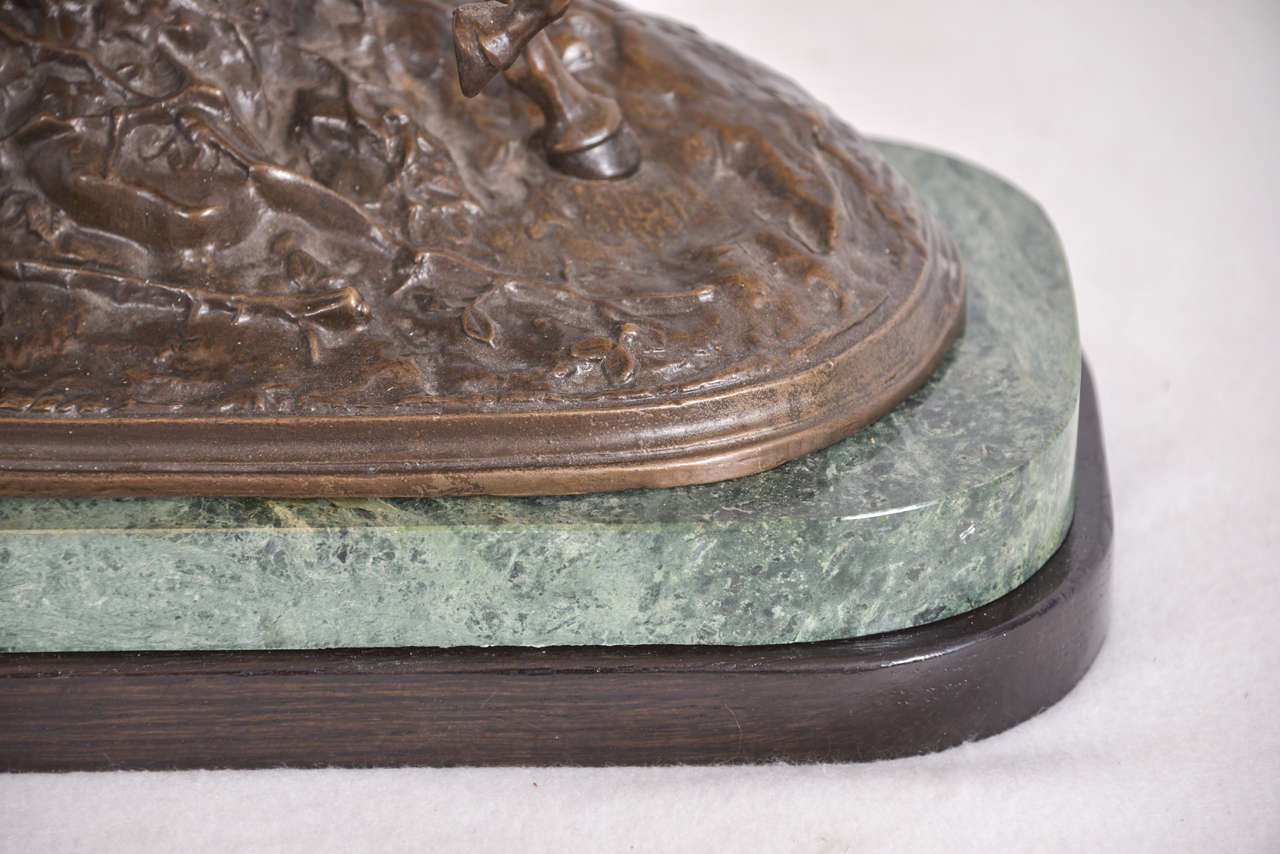 French Bronze Stallion by Pierre Jules Mene as a Lamp For Sale