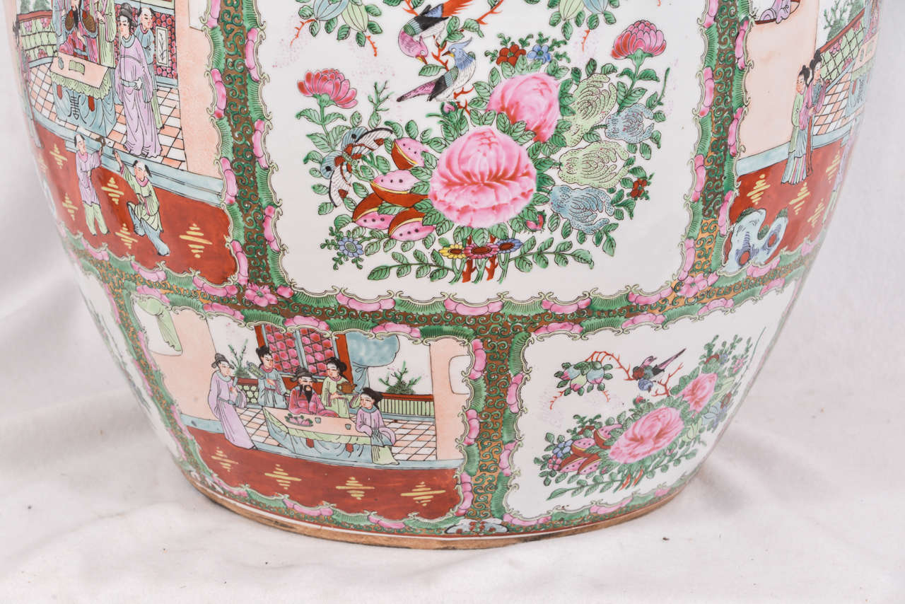 Porcelain Rose Medallion Fish Bowl