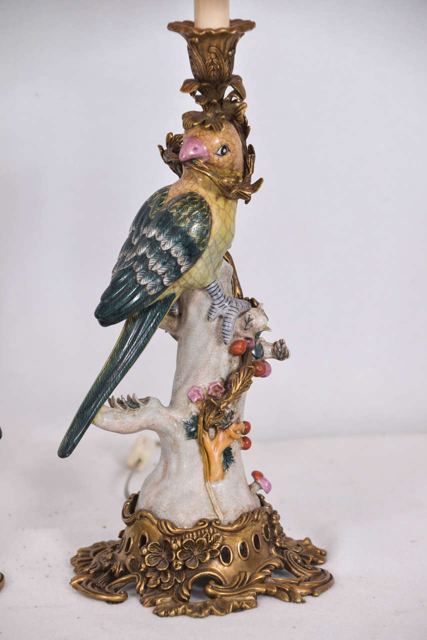 majolica lamps