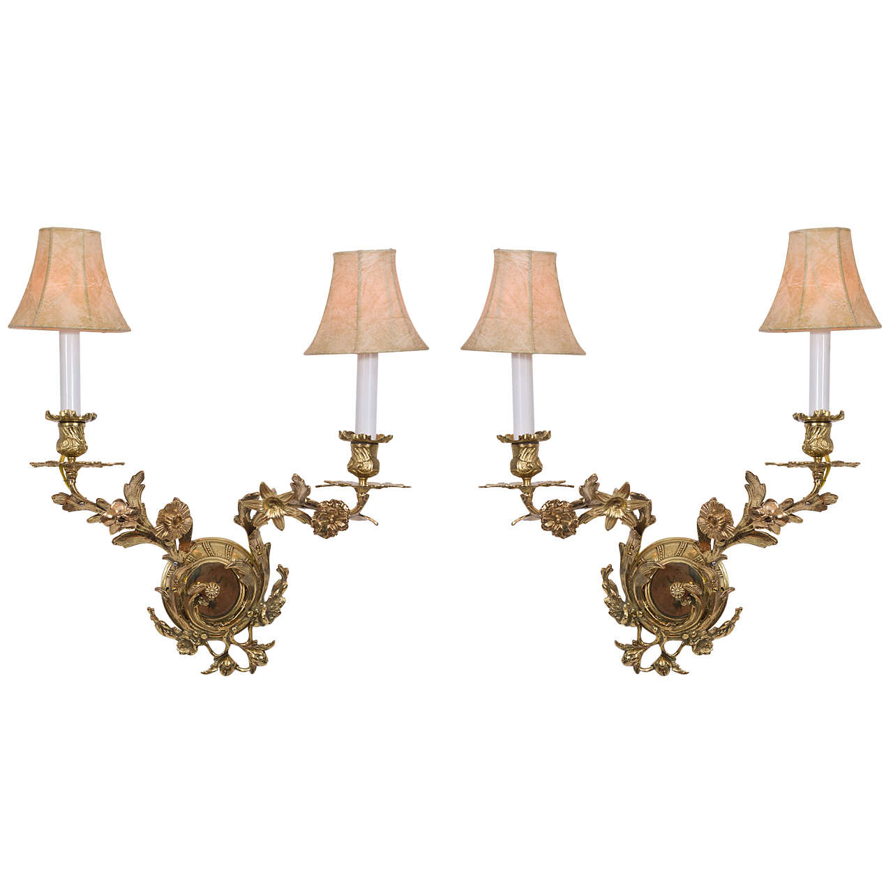 Two Light Sconces For Sale