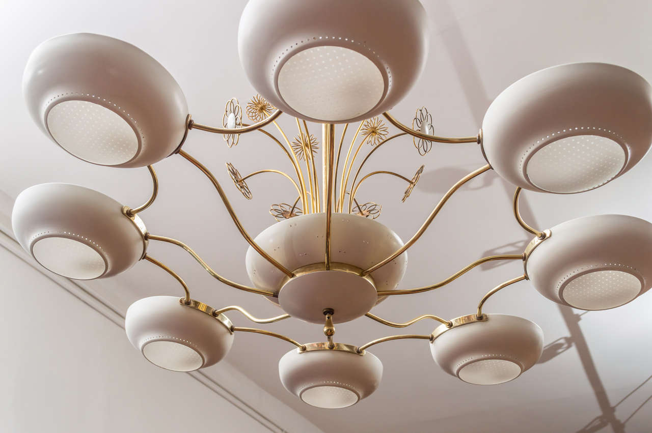 Paavo Tynell Style Eight-Light Chandelier 1