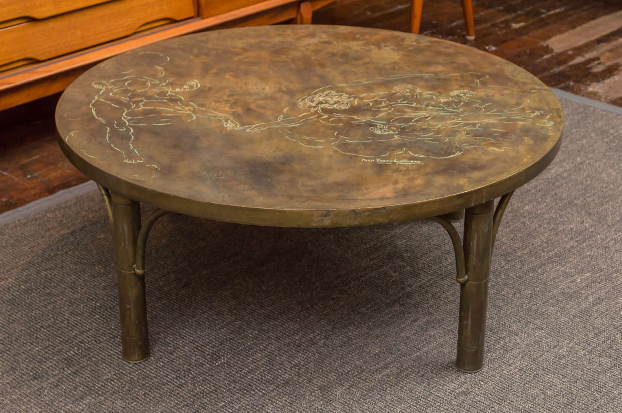 Bronze Coffee Table by Philip and Kelvin LaVerne 2