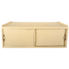 Tommi Parzinger Wall-Mounted Sideboard in Original Lacquer Finish