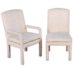 Milo Baughman Arm and Dining Chairs