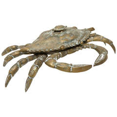 Vintage Brass Crab