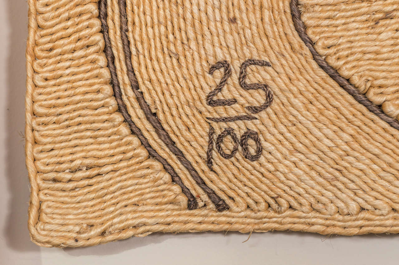 Calder Rug Alexander CALDER Raffia and Yarn Tapestry at 1stDibs