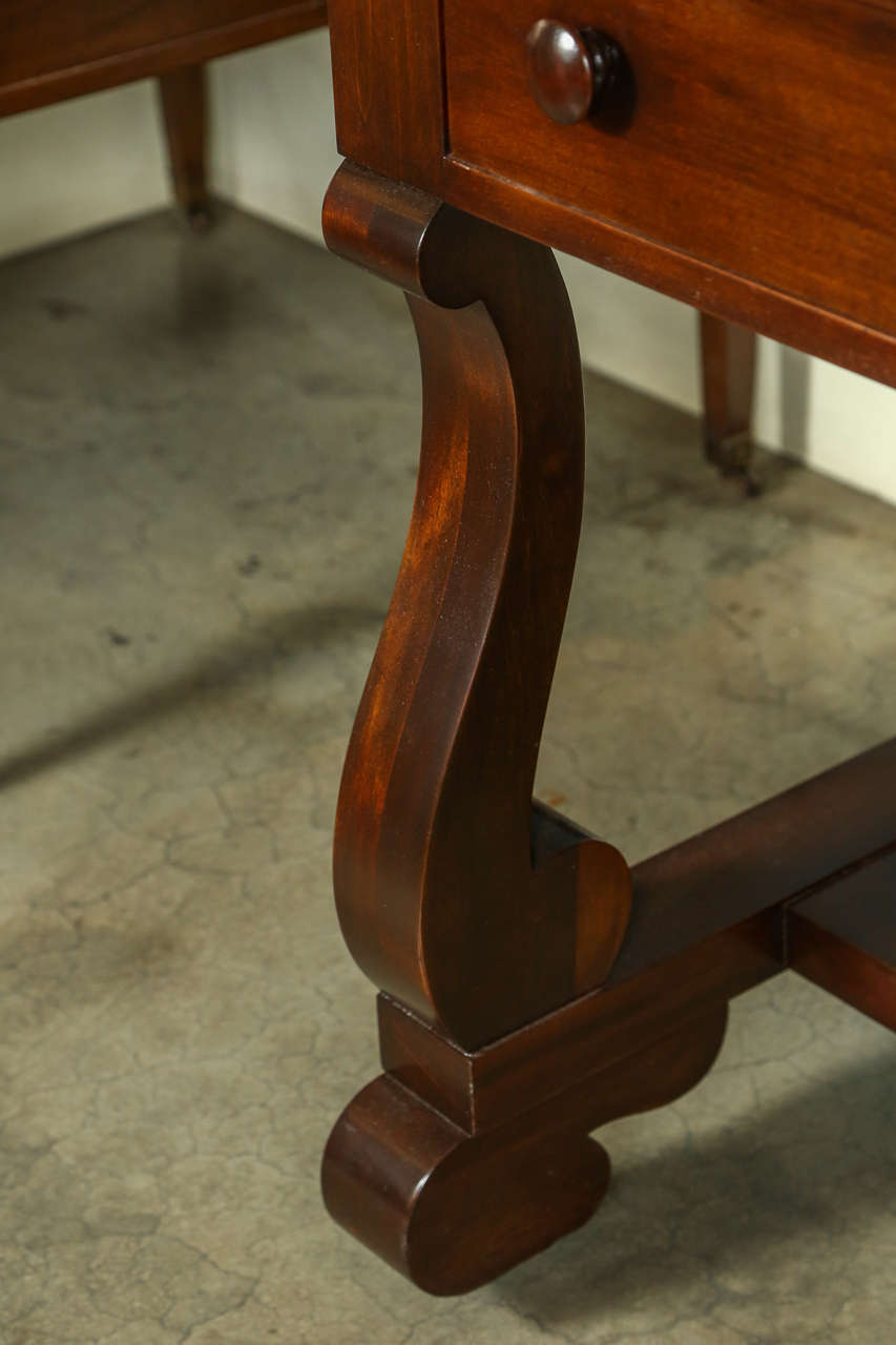 antique empire library table