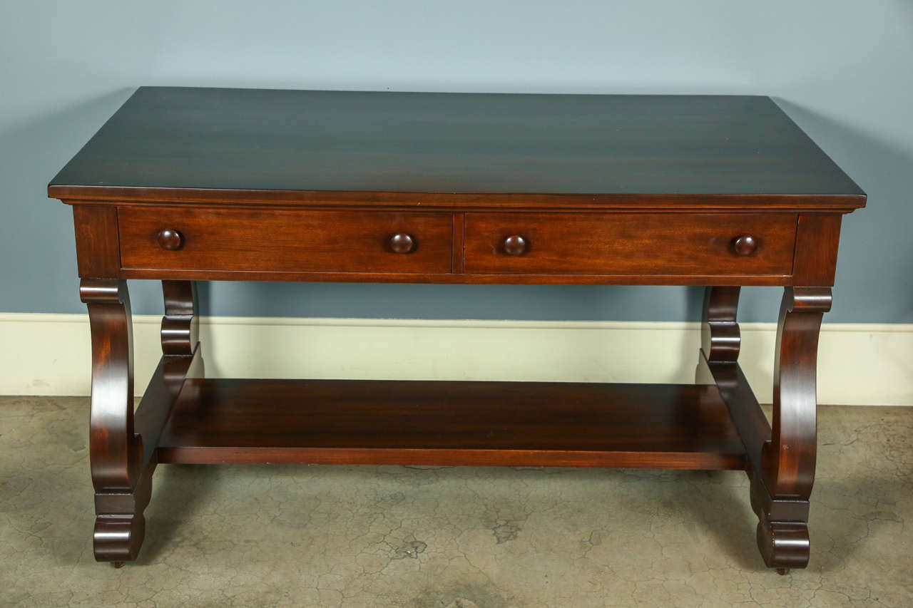 Mahogany Library Table in the Empire Style, circa 19151930 at 1stDibs