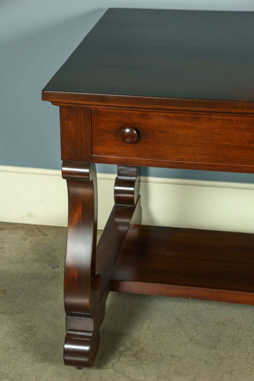 Mahogany Library Table in the Empire Style, circa 19151930 at 1stDibs