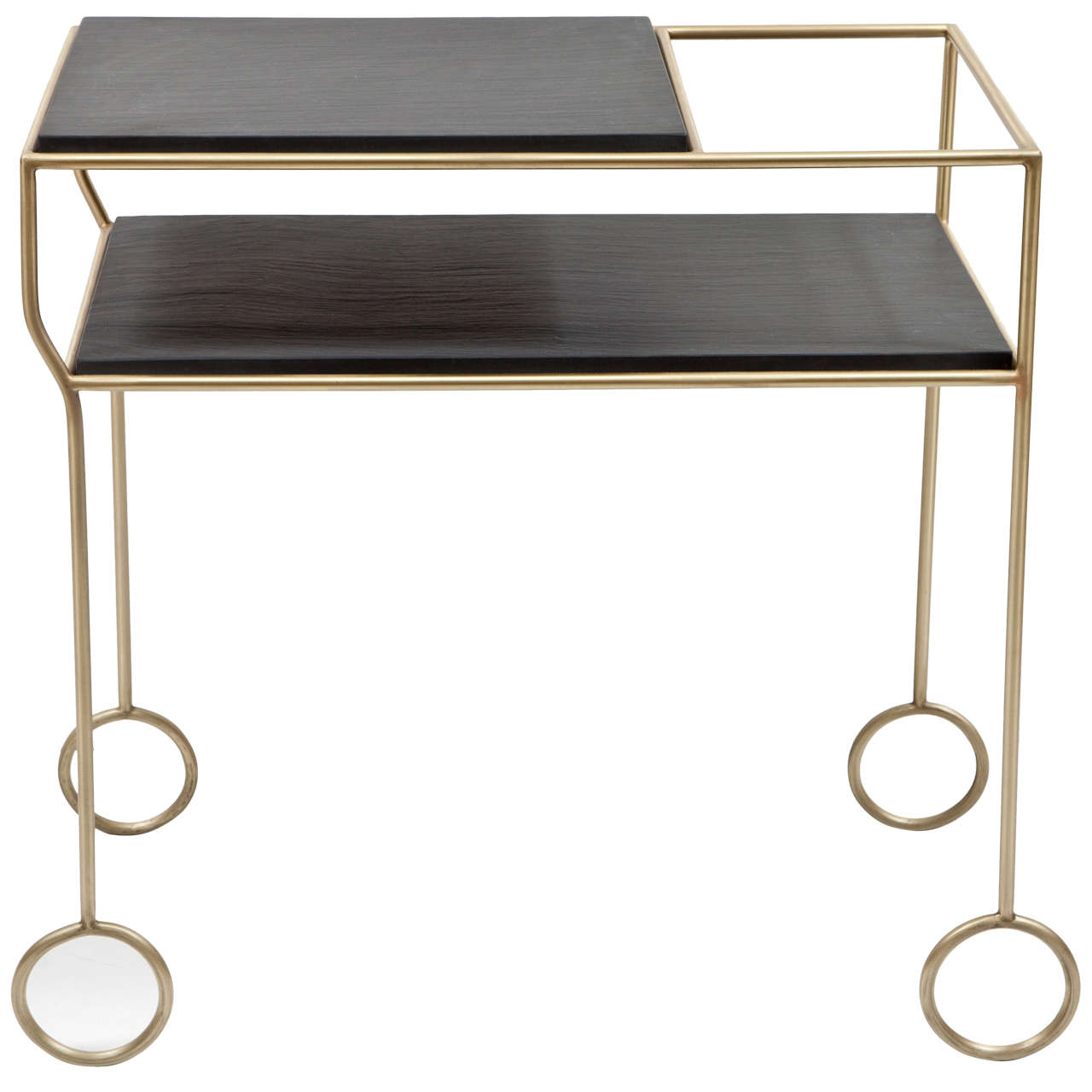 Biron Slate Top Bar Cart, 2014