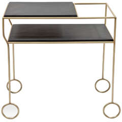 Biron Slate Top Bar Cart, 2014