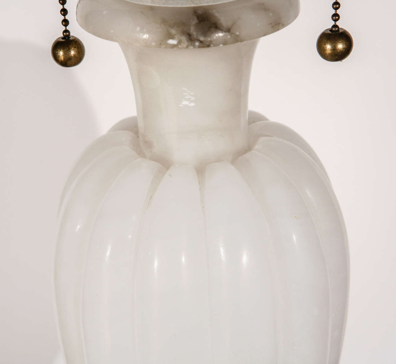 Pair of Italian Neoclassical Marble Table Lamps 3