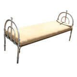 Metal Upholstered Bench