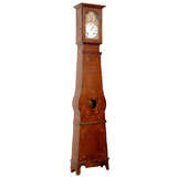 French Pine Morbier Longcase Clock