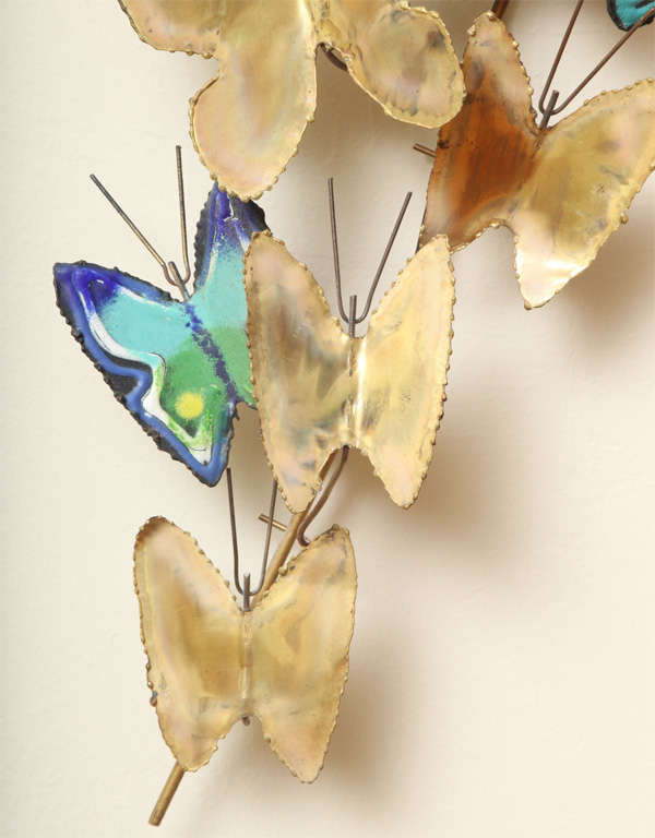 American Lovely Large C. Jeré Butterfly Swarm Wall Sculpture