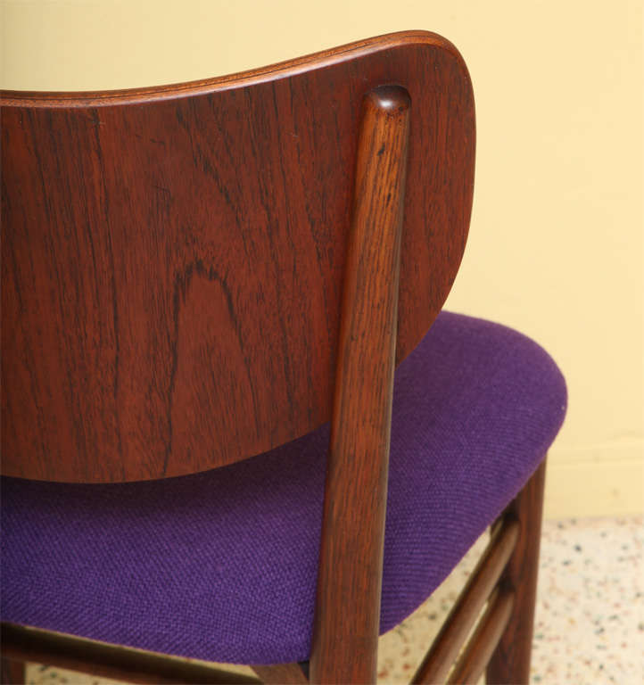 Rare Eva and Nils Koppel Fumed Oak Dining Chairs In Good Condition In Miami, FL