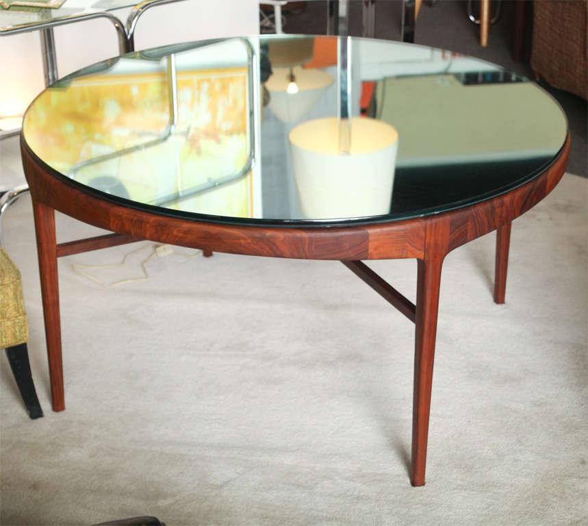 Fabulous Mid Century Mirrored Center Table