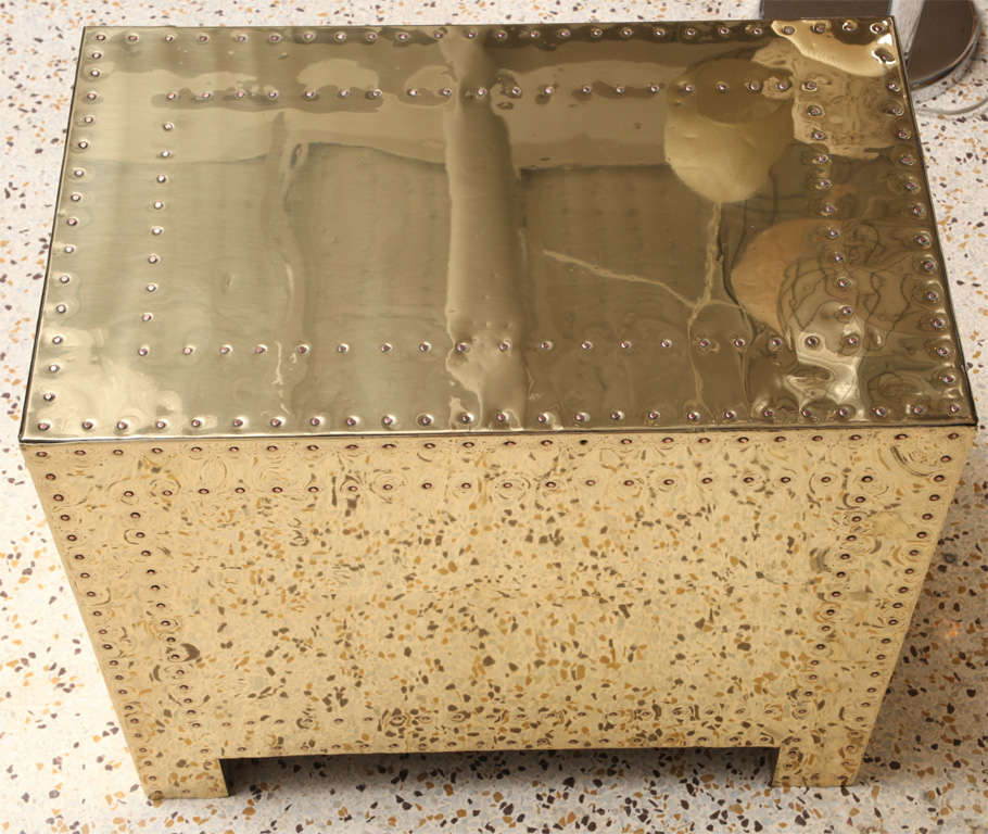 Pair of Sarreid Brass Chests 4