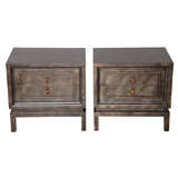 Pair of Diminutive Faux- Painted Night Stands