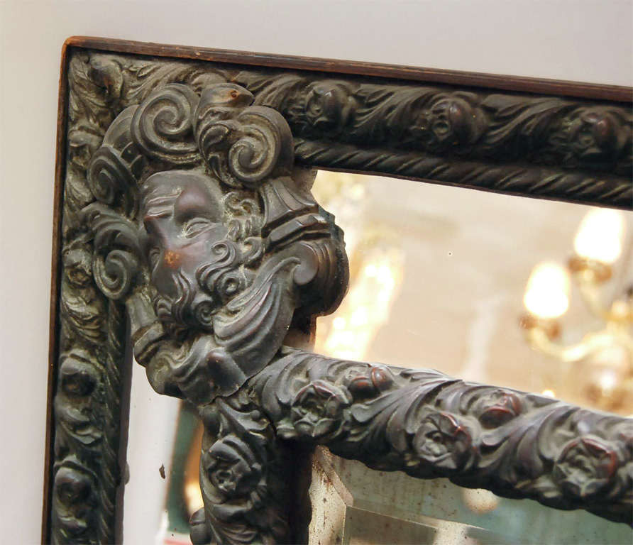 decorated in brass mirror