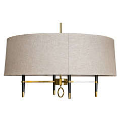 JONATHAN ADLER. Round. Shaded  Chandelier