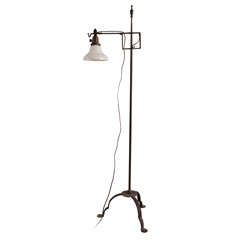 Antique Iron Bridge Lamp