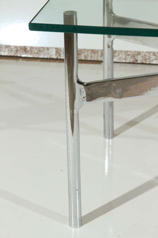 Stainless Steel Gerald McCabe Series X Lamp Table for Eon Furniture