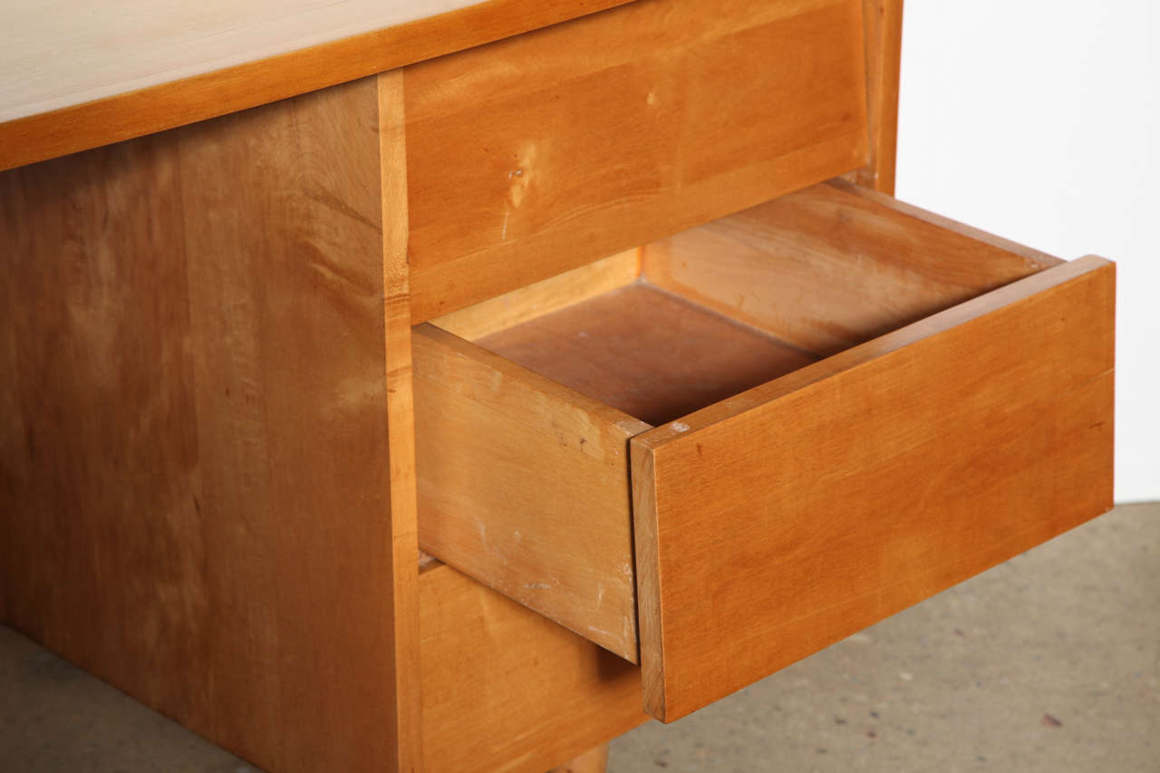 Mid-20th Century Florence Knoll Maple Desk