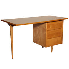 Florence Knoll Maple Desk
