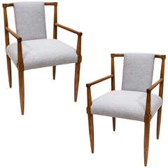 Pair of Vintage Arm Chairs After Arne Norell