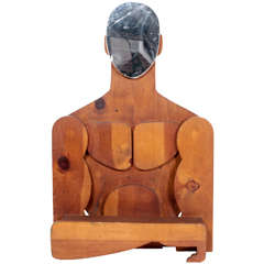 Terrific Life Size  Pop Art Male Form Mirror and Shelf 1970