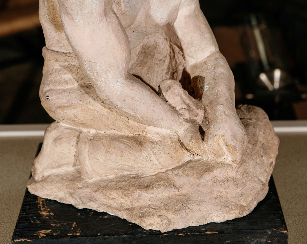 Art Deco WPA Sculpture of Man in Thought