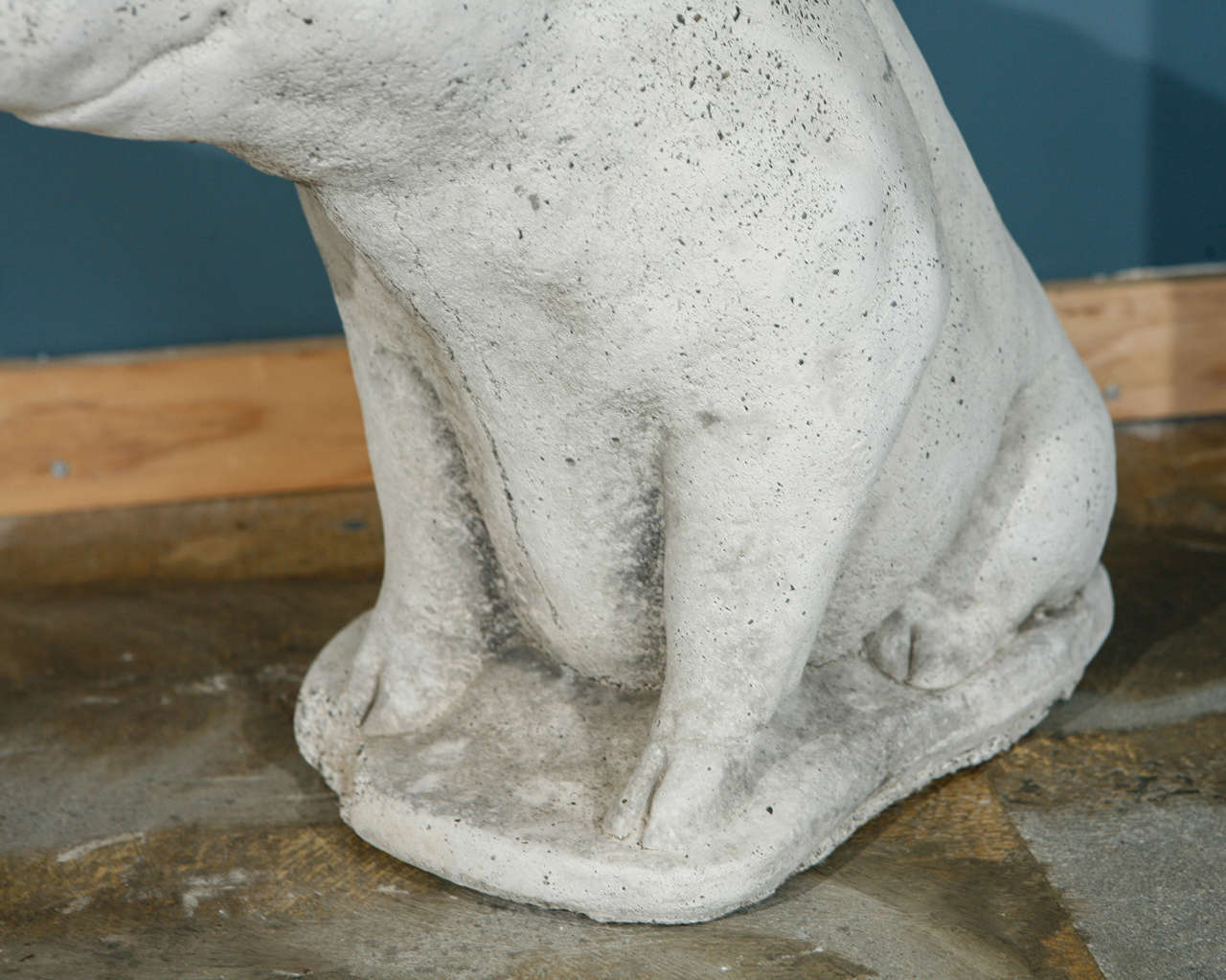 Cast Stone Pig Garden Ornament For Sale at 1stdibs