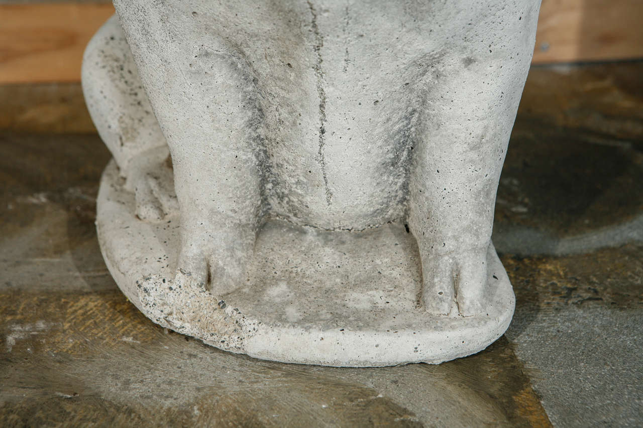 Cast Stone Pig Garden Ornament For Sale at 1stdibs