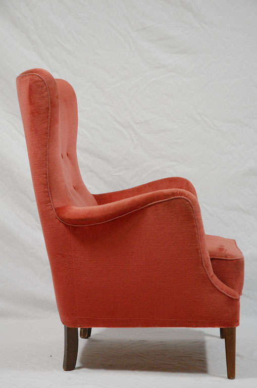 Danish High Back Lounge Chair 1