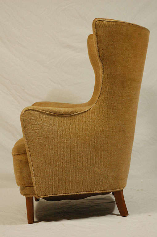 Danish High Back Lounge Chair 1