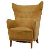 Danish High Back Lounge Chair