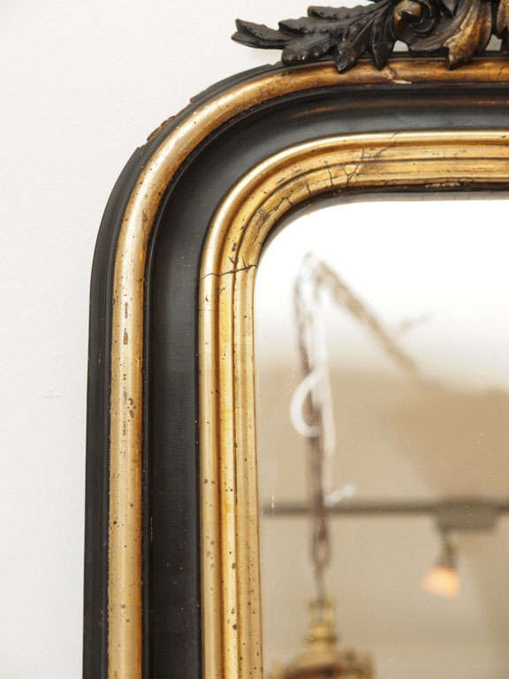 Large 19th c. French Louis XVI Gilded Mirror 4