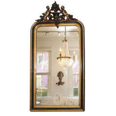 Large 19th c. French Louis XVI Gilded Mirror