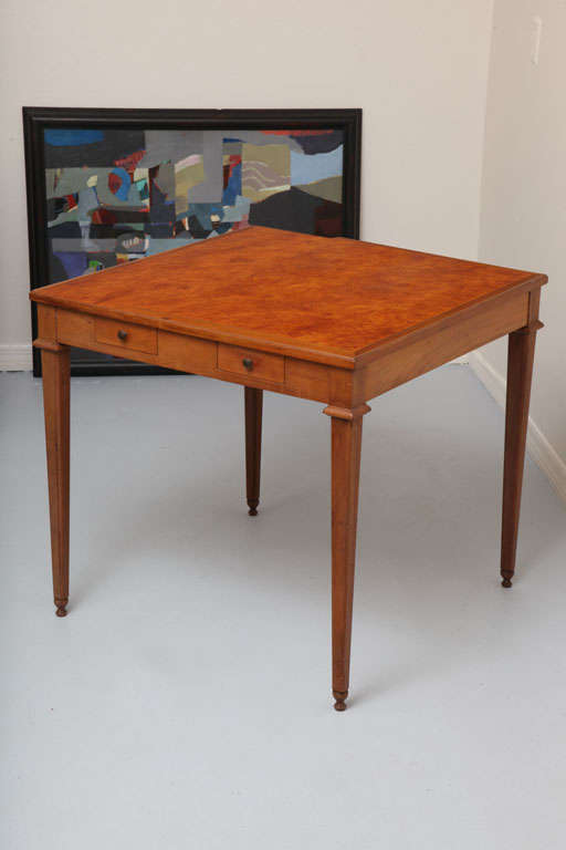 Baker Burlwood Game Table