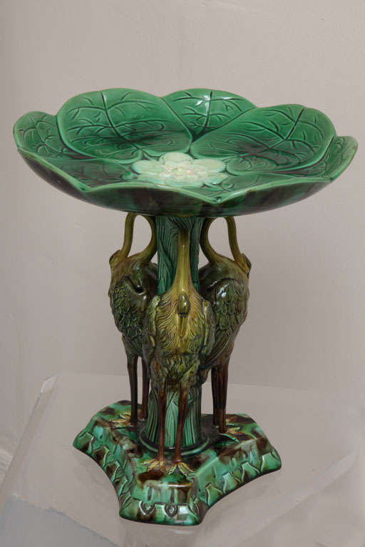 Outstanding example of 19th century English Majolica pottery.